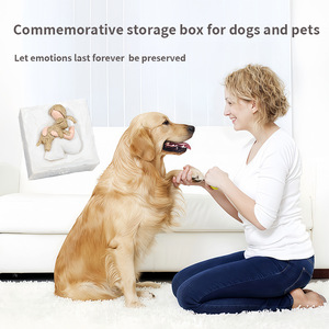 Golden Retriever Gift <b>for</b> Dog Lovers <b>Pet</b> <b>Memorial</b> Keepsake <b>Box</b> Hand Painted Dog Sculpture <b>Pet</b> Loss Condolence Gift <b>for</b> Women - Product Image 3