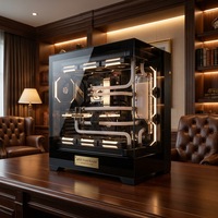 Boîtier PC Gaming M-ATX AntarcChill en Gros avec Panneau Latéral en Verre Trempé et Design Vue sur la Mer