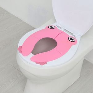 VCPC Toilet <b>Potty</b> <b>Training</b> Seat Cover Travel Toilet Seat Folding Non Slip Silicone Pads Portable Reusable Kids Toddlers - Product Image 3