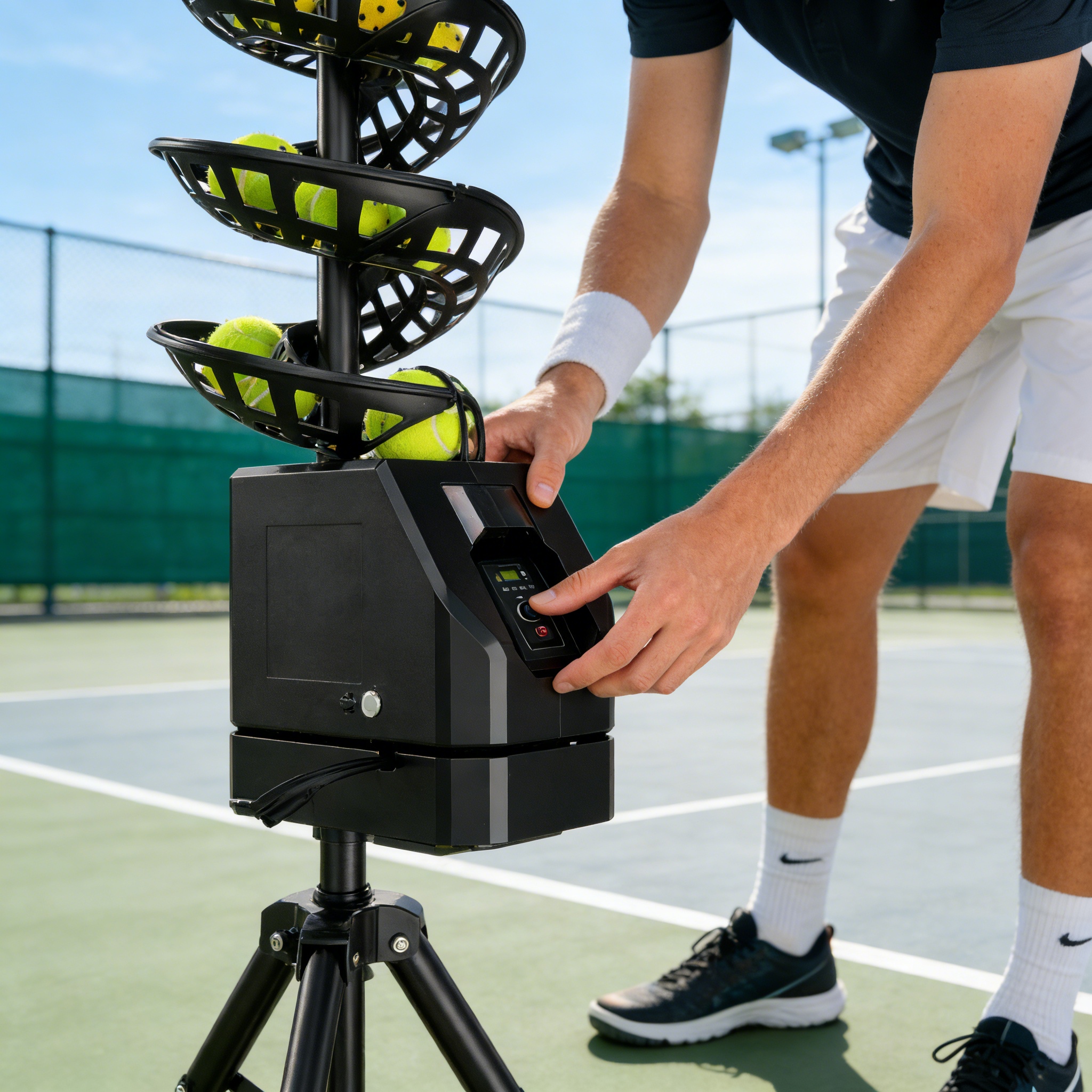 High Quality Tennis Ball Machine Launcher Professional Tennis Ball Machine for Tennis Club Training