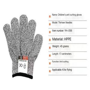 Haute qualité haute résistance hppe anti - Coupure niveau 5 enfants travail gants <span class=keywords><strong>de</strong></span> sécurité coupe protection - Product Image 5