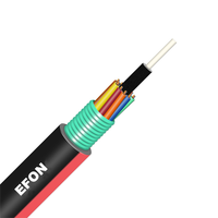 Cables de comunicación Fibra para exteriores GYTS 24 48 Core Cable de fibra óptica 96 hilos 144F para cable óptico enterrado directo