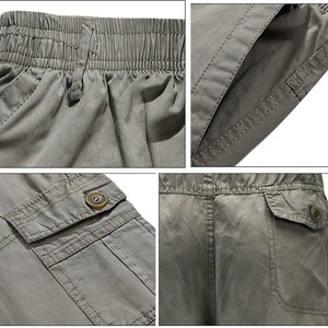 Pantalon de travail pour hommes, <span class=keywords><strong>kaki</strong></span>, coton, taille élastique, jambes droites, vêtements décontractés, <span class=keywords><strong>Cargo</strong></span>, 5xl - Product Image 6