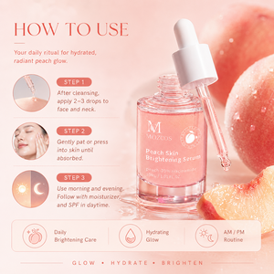 Suero Facial Iluminador <span class=keywords><strong>de</strong></span> Piel <span class=keywords><strong>de</strong></span> Durazno <span class=keywords><strong>de</strong></span> 30 ml con Extracto <span class=keywords><strong>de</strong></span> Durazno y Niacinamida, Hidratante y Luminoso, con Logotipo Personalizado OEM ODM - Product Image 1
