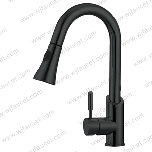 Robinet <span class=keywords><strong>De</strong></span> Cuisine Noir Fábrica Precio al por mayor Grifos <span class=keywords><strong>de</strong></span> fregadero <span class=keywords><strong>de</strong></span> cocina Apagar Grifos <span class=keywords><strong>de</strong></span> cocina - Product Image 2