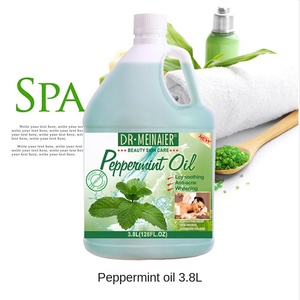 Aceite <span class=keywords><strong>de</strong></span> Masaje Comercial <span class=keywords><strong>de</strong></span> 3.8L con Extractos <span class=keywords><strong>de</strong></span> Lavanda, Árbol <span class=keywords><strong>de</strong></span> Té, Miel, Menta y Jojoba para Salón, Lubricación Corporal Completa - Product Image 4