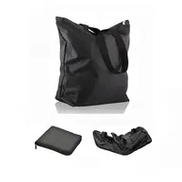 Yeniden kullanılabilir bakkal torbaları naylon Tote katlanabilir alışveriş fermuarlı çanta