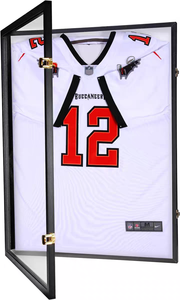 <span class=keywords><strong>Cadre</strong></span> <span class=keywords><strong>photo</strong></span> en bois MDF avec boîte de présentation en verre plastique Jersey Poster Shadow Case pour affichage du <span class=keywords><strong>cadre</strong></span> Jersey - Product Image 4