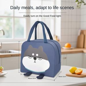 Nieuwe Cartoon Draagbare 3D Verdikte Oxford Doek Aluminiumfolie Grote Capaciteit Kleurrijke Voedselveilige Lunchtas - Product Image 2