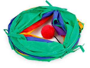 Diskon Besar Kucing Dalam Ruangan Dapat Dilipat Bulat Lucu Bermain Terowongan Polyester Tabung Pet Lubang Mengintip Warna-warni Dilipat Mainan Tempat Tidur - Product Image 6