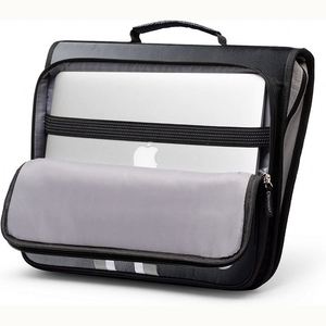 Carpeta con Cierre de Cremallera BSCI de Muestra Gratuita, Anillas en O de 3 Pulgadas con Pestañas de 5 Colores, Carpeta Expandible con Correa para el Hombro y Asa - Product Image 5