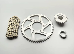 Juego de Engranajes de Cadena de Transmisión de Acero Reforzado AXZ para Yamaha/Intimidator/Scooters, Acabado Pulido, Kit de Mejora/Reequipamiento - Product Image 3