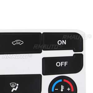 Pegatina Decorativa Plateada/Negra para Reparar Botones de Control de Climatización de Automóviles Ford S-Max/Mondeo, para Corregir Botones Desgastados - Product Image 5