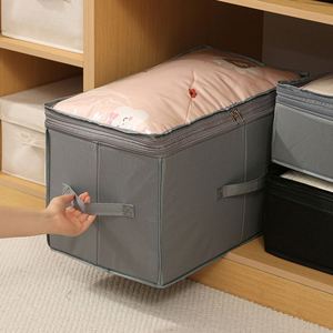 Sacs de rangement sous le lit de haute qualité en Oxford 600D avec fermetures éclair de compression, organiseurs de placard, bacs de rangement pour couvertures - Product Image 4