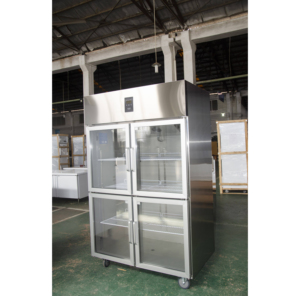 Thương mại bánh thẳng đứng mát làm mát bằng không khí tủ đông với cửa kính dẫn chiếu sáng & tự động rã đông để hiển thị các món nướng - Product Image 4