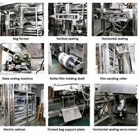 Machine d'emballage automatique de glaçons 100g-2000g, machine d'emballage verticale VFFS pour sachets de glace, acier inoxydable 304
