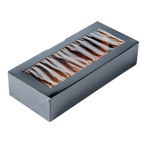 Custom Food Grade Sushi <b>Box</b> Matte Frosted Black Flip Top Japanese Food Takeaway <b>Box</b> With Window - Product Image 2