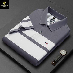 Parsonron 2025 Nouvelle Collection Été – <span class=keywords><strong>Chemise</strong></span> Décontractée Rayée à Manches Courtes et Coupe Ample Respirante pour <span class=keywords><strong>Homme</strong></span> d'Âge Moyen - Product Image 5
