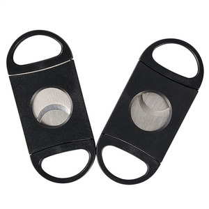 Cigar Cutter Plastic Stainless Steel Blade Sharp Sigar Cutting Tool Cigars Guillotine Pocket Cutter Accessories