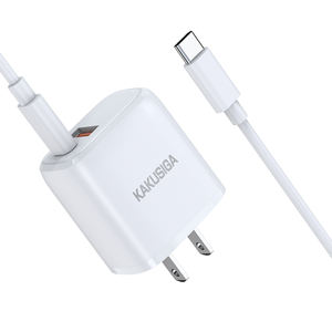 KAKUSIGA высококачественный набор зарядных устройств для сотового телефона PD20W + QC3.0 US быстрое зарядное устройство для телефона с Type-C на Type-C - Product Image 3