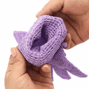 Ensemble de brosses douces et exfoliantes pour le corps, pour la maison et l'hôtel, avec boule de douche et éponge de dos, en nylon, entièrement naturel pour la peau - Product Image 4