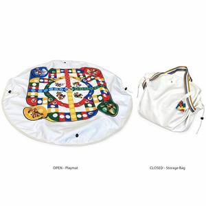 Tapete de Picnic 2 en 1 para Juego de <span class=keywords><strong>Ludo</strong></span>, Tapete de Juego de Ajedrez Volador Portátil con Cordón de Almacenamiento, Manta de Viaje para Exteriores - Product Image 1