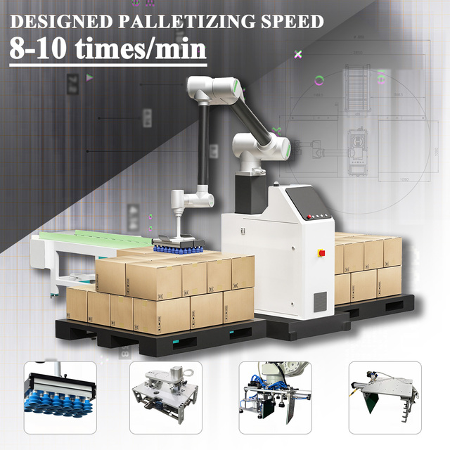 Collaborative Robot 30kg Payload With Lifting Column Max 2500mm Palletizing Height Easy Deployment for Handling