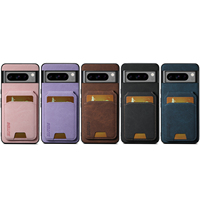 Étui de téléphone SUTENI pour Google Pixel 11 Pro XL avec support et porte-cartes, texture givrée effet litchi, en similicuir de luxe 10 9 8A 7 6