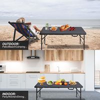 Table pliante de haute qualité sur mesure, chevalet portable, pour mariage en plein air, pique-nique, fête, camping, meubles d'extérieur en plastique