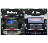 Radio Estéreo para Auto Android 14 de 12.3'' para Honda Accord Crosstour 2013-2017, CarPlay Inalámbrico, Navegación GPS, Pantalla Táctil, 4G WiFi, 8 Núcleos