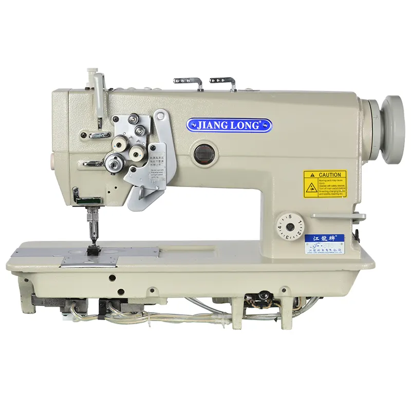 Heavy Duty Needle Feed Double Needle Industrial Sewing Machine for Clothes