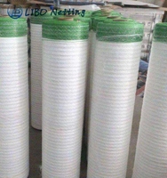 Grüner und weißer Mini-Rundballen-Netzwickel-8, 33 GSM-HDPE-Kunststoff wickel für Heuballen, 1,23 m x 3000m