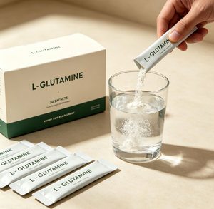 Suplemento al por mayor de L-Glutamina en polvo sin sabor, aminoácido en sobres, 30 porciones, nutrición portátil para el bienestar. - Product Image 2