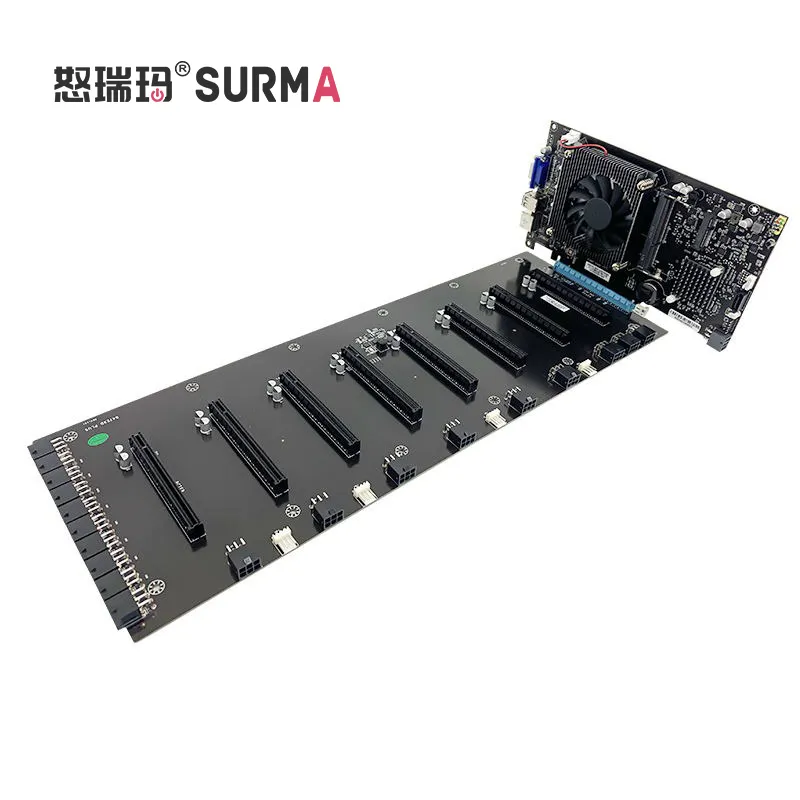 SURMA PC Motherboard 847/b75/b85/B65 /S37 x79 ddr3 with Built-in CPU Support 8 Graphics Card Slots
