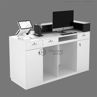 Comptoir de caisse, machine de comptage d'argent de détail, comptoir de caisse, bureau de caisse