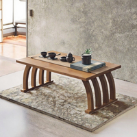 Table basse en bois de style japonais, table à thé multifonctionnelle, durable, écologique, facile à nettoyer, table de salon
