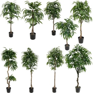 Lớn Cao-Giả Màu Xanh Lá Cây Lá Chậu Ficus Thực Sự Khóc Cây Liễu Chi Nhánh Nhân Tạo Cây Xoài Cho Lễ Hội Cảnh - Product Image 6