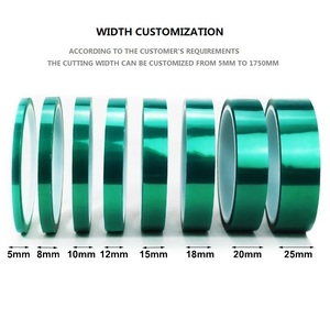 Nhiệt độ cao polyester phim Băng forgreen sơn tĩnh điện <span class=keywords><strong>Masking</strong></span> Băng vật nuôi - Product Image 3