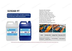 Tables à manger en dalles de <span class=keywords><strong>bois</strong></span> AB Luxury Live Edge Table de rivière en fonte profonde en résine époxy pour le travail du <span class=keywords><strong>bois</strong></span> - Product Image 4