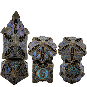 <span class=keywords><strong>Dungeons</strong></span> <span class=keywords><strong>and</strong></span> <span class=keywords><strong>Dragons</strong></span> DND Juego de mesa Metal Dice Set 7 <span class=keywords><strong>Magic</strong></span> Blue Powder D6 One DDD002-4 - Product Image 3
