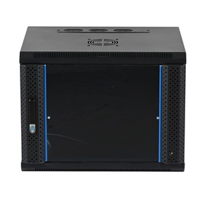 High Quality 19-Inch VR Curved Mesh Glass Door Wall Cabinet Server Rack Steel Metal <strong>Data</strong> Center Network Cabinets with Glass Door - Product Image 1