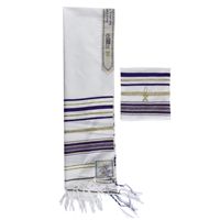 Châle de prière israélien juif en polyester 100 % personnalisé pour femme avec sac – Collection Printemps
