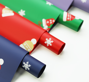 Papier d'emballage cadeau de Noël imperméable, papier d'emballage pour décorations de fêtes - Product Image 2