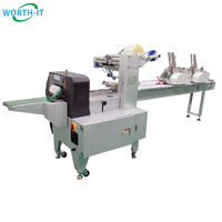 Machine d'emballage entièrement automatique pour cartes de vœux avec alimentation par friction, machine de comptage de cartes à collectionner, machine d'emballage en sachets plastiques en forme de coussin