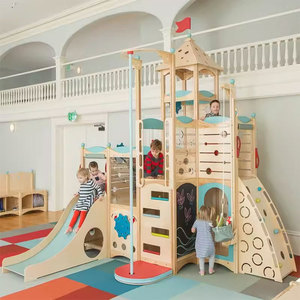 Moetry Ensemble d'activités d'escalade en bois éducatif Montessori pour aire de jeux intérieure, pour école maternelle, garderie, école - Écologique - Product Image 4