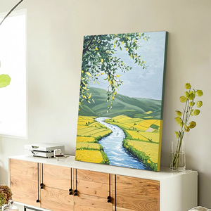 Hand Painted Oil Painting Landscape Nordic Style Wall Art For Living Room Sofa Background Decorative Canvas Art 100% Handmade - Product Image 4