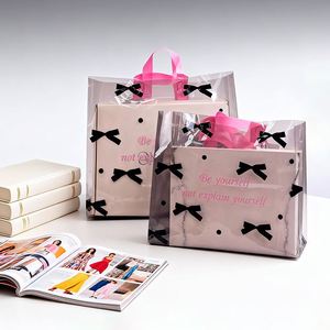 Bolsa de Plástico Transparente con Diseño Bonito, Impermeable, Reutilizable, para Empaque Minorista de Ropa de Moda, Regalos de Dama de Honor y Regalos Navideños - Product Image 2