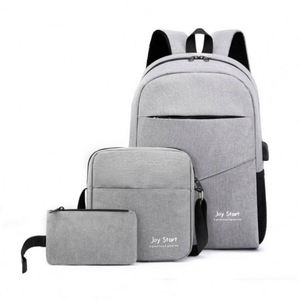Factory Sale Business Backpack Casual <b>Laptop</b> Backpack with Messenger Bag and <b>Small</b> Pouch for Men and Women - Product Image 1