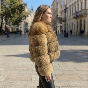 <span class=keywords><strong>Cappotto</strong></span> di <span class=keywords><strong>Pelliccia</strong></span> Naturale di Procione di Alta Qualità per <span class=keywords><strong>Donna</strong></span>, Giacca di Lusso Calda per l'Inverno, Vendita Diretta dalla Fabbrica - Product Image 3