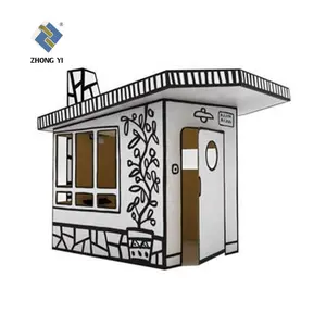 Imbaby — maison de jeu de coloriage, maisonnette de jeu en papier pliable, pour enfants, dessins, maison de poupées en papier, pour bricolage